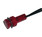 Signalleuchte 230V rot transparent mit Dichtring und Mutter