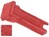 Signal Light Lens Red Square 14mm x 14mm Push-in Mounting
