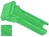 Signal Light Lens Green Square 14mm x 14mm Push-in Mounting