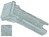 Signal Light Lens Clear Square 14mm x 14mm Push-in Mounting