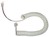 Telefon-Spiralkabel 2m weiss mit RJ11 und Kabelschuh