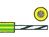 Schaltlitze 1,0 mm&sup2; gelb/gr&uuml;n PVC.H05V-K Spule a 100m