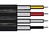 Stereokabel flach 4x0.14mm2 schwarz