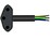 Netzkabel Td 3x1mm2  2m schwarz Typ12 > offen 30mm