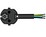 Netzkabel Td 3x1mm2 2m schwarz Typ Schuko > offen