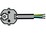 Netzkabel Td 3x1mm2 2m grau Typ Schuko > offen