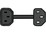 Extension Cord 3x0.75mm2 Black 3m IEC60320-C14 to -C13