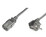Netzkabel 3x0.75mm2 1.8m schwarz Typ Schuko 90°/113