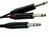 Insertkabel ZNK 1/4-SIAM, schwarz, 3 Meter, bestueckt mit: 2 x N