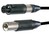 Symmetrisches Mikrofonkabel schwarz 1.5 Meter mit 2 x XLR conver