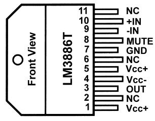 68W Audio Power Amplifier with Mute TF11B Type LM3886T