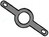 Flach-Loetoese zweischenklig fuer M3 100Stk.