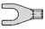 Cable Lug/Terminal Fork Form Suitable M4 Non-Insulated with Crim