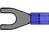 Cable Lug/Terminal Fork Form Suitable M5 Insulated with Crimp Te