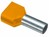 Twincable-Sleeves 2x0.5mm2 Ins Orange Crimp (100x) Vogt 460108d