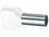 Doppel-Adernendh&uuml;lsen 2x0.75mm Isol weiss 100Stk.