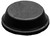 Fuss Elastomer schwarz 12.7x3.5mm selbstklebend