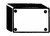 Kunststoff-Gehaeuse 128x67x40mm mit Aluminium Frontplatte