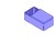 Kunststoff-Gehaeuse blau 100x25x50mm