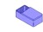 Kunststoff-Gehaeuse blau 112x31x62mm