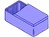 Kunststoff-Gehaeuse blau 190x60x110mm