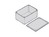 ABS Enclosure Grey with Internal Tracks for PCBs 106x73x45mm