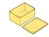 ABS Enclosure Orange with Internal Tracks for PCBs 150x75x47mm