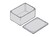 ABS Enclosure Grey with Internal Tracks for PCBs 150x75x47mm