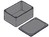 ABS Enclosure Black with Internal Tracks for PCBs 184x124x50mm
