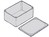 ABS Enclosure Grey with Internal Tracks for PCBs 184x124x50mm