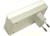 Plastic Plug Enclosure Grey W=100mm D=50mm H=25mm with Euro Plug