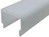 Kunststoffabdeckung zu LED-Profil 19x10,2 opal hoch 2m