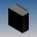 Aluminium-Gehaeuse 110x106x46mm schwarz Oesen Teko TEKAL-31/E.29