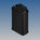 Aluminium-Gehaeuse 100x60x31mm schwarz IP65 Oesen TEKAM-12/E.9