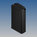 Aluminium-Gehaeuse 160x86x37mm schwarz IP65 Oesen TEKAM-23/E.9