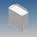Aluminium Enclosure 110x106x46mm White IP65 Lugs TEKAM-31/E.7
