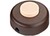 Tret-Zwischenschalter EIN-AUS 1-pol Gehaeuse braun Knopf beige