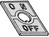 Aluminium Plate On-Off Size=21x35mm Suitable Toggle Switches Nik