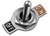 Schild ON/OFF rot/schwarz bedruckt passend zu SAC.x SAC.Bx SAC.P