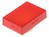 Kalotte rot transparent 18x24mm flach f. verdeckte Frontrahmen