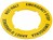 Emergency Stop Adhesive Label D=40mm for Rafi Lumotast 22