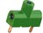 2mm-Pruefbuchse Printmontage gruen 6.3A 60VDC