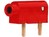 2mm-Schaltpruefbuchse Printmontage rot 6.3A 60VDC