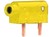 2mm-Schaltpruefbuchse Printmontage gelb 6.3A 60VDC
