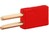 2mm-Trennstecker/Pruefbuchse rot 6.3A 60VDC