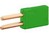 2mm-Trennstecker/Pruefbuchse gruen 6.3A 60VDC