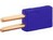 2mm-Trennstecker/Pruefbuchse blau 6.3A 60VDC