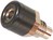 2.6mm-Bananen-Buchse Loetansatz schwarz 6A 60VDC