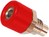 2.6mm-Bananen-Buchse Loetansatz rot 6A 60VDC