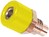 2.6mm-Bananen-Buchse Loetansatz gelb 6A 60VDC